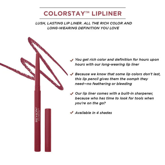 Revlon Colorstay Lip Liner Pencil - Wine - 0.28 gm