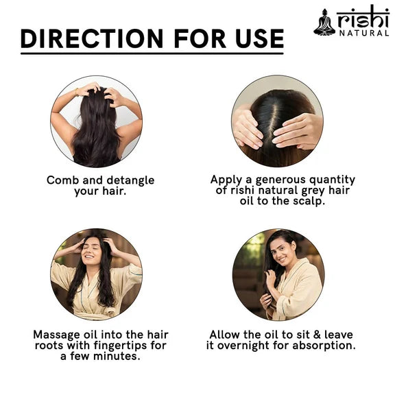 Rishi Natural Anti Grey Hair Oil - 150 ml