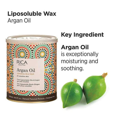 Rica Argan Oil Liposoluable Wax for Sensitive Skin - 800 ml