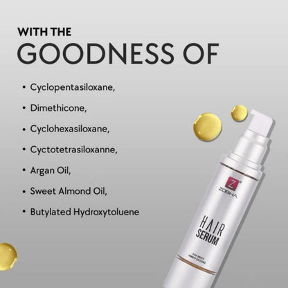 Zobha Argan Oil Hair Serum For Silky Smooth Hair - 50 ml