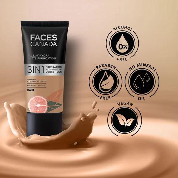 Faces Canada All In One Foundation with SPF 30 - Absolute Ivory 012 - 18 ml