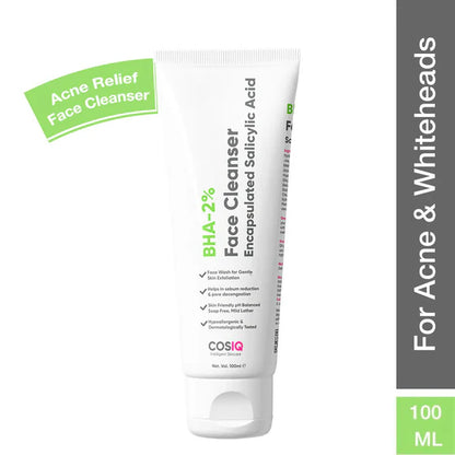 Cos-IQ Salicylic Acid 2% Face Cleanser with BHA - 100 ml
