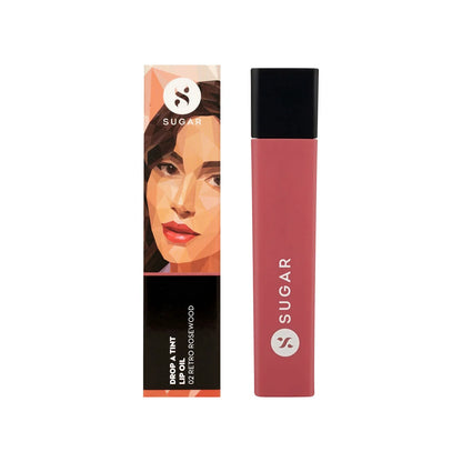 SUGAR Drop A Tint Lip Oil - 02 Retro Rosewood - 4 ml