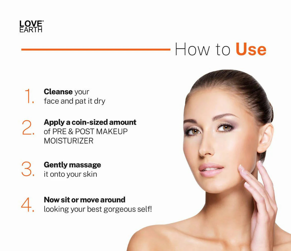 Love Earth Pre & Post Makeup Moisturizer - 50 gm