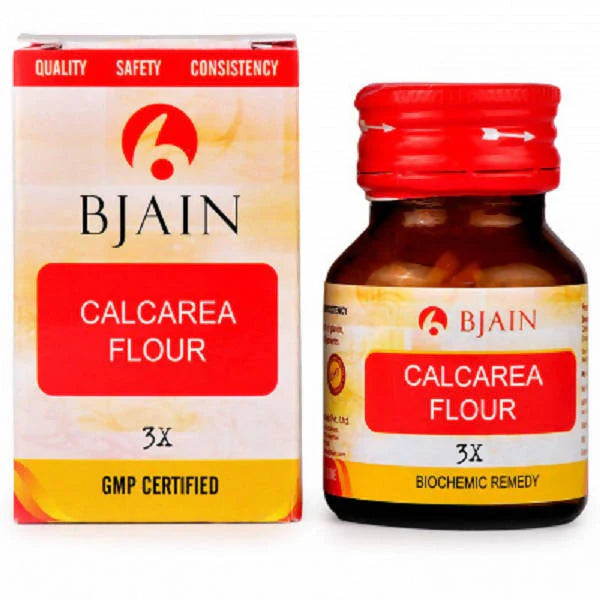 Bjain Homeopathy Calcarea Fluorica (Flour) Biochemic Tablet -3X - 25 gm