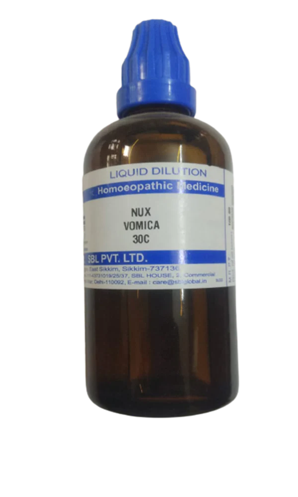 SBL Homeopathy Nux Vomica Dilution -30 CH