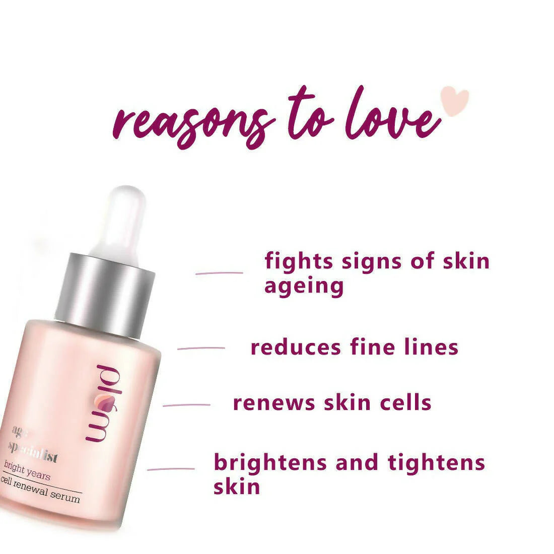 Plum Bright Years Cell Renewal Serum - 30 ml