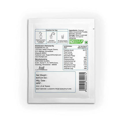 NutritJet Natural Coconut Water Powder Sachets - 20 Sachets