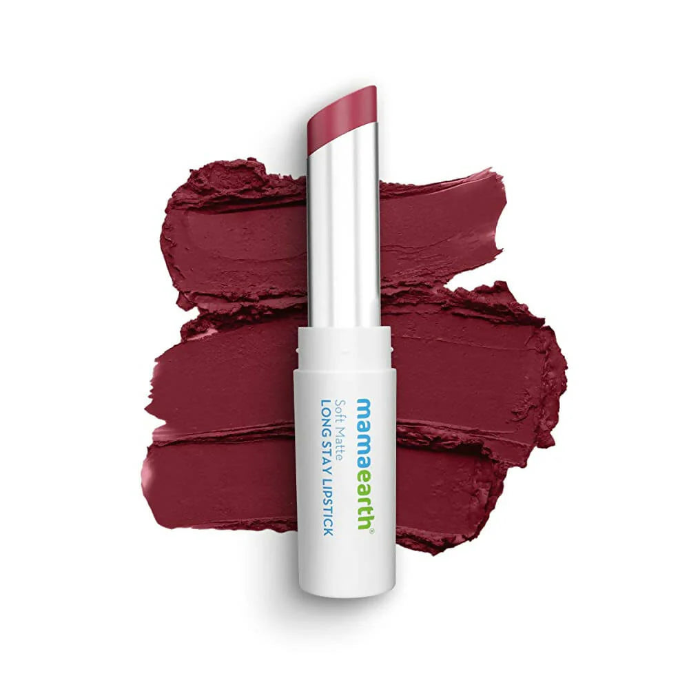 Mamaearth Soft Matte Long Stay Lipstick - Grape Wine