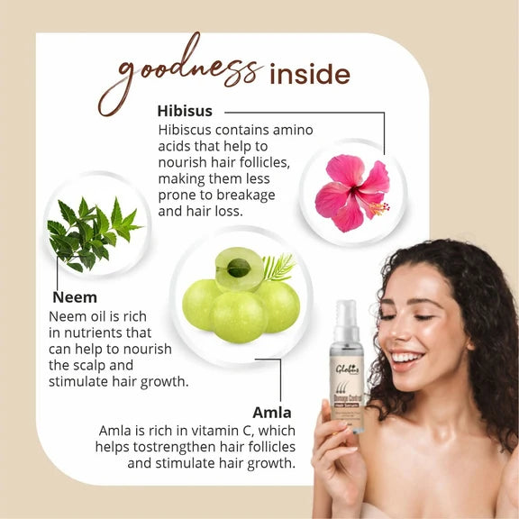 Globus Remedies Damage Control Hair Serum, For Frizzy Hair, Smoothens Rough Ends, Adds Instant Shine,100ml - 100 ml