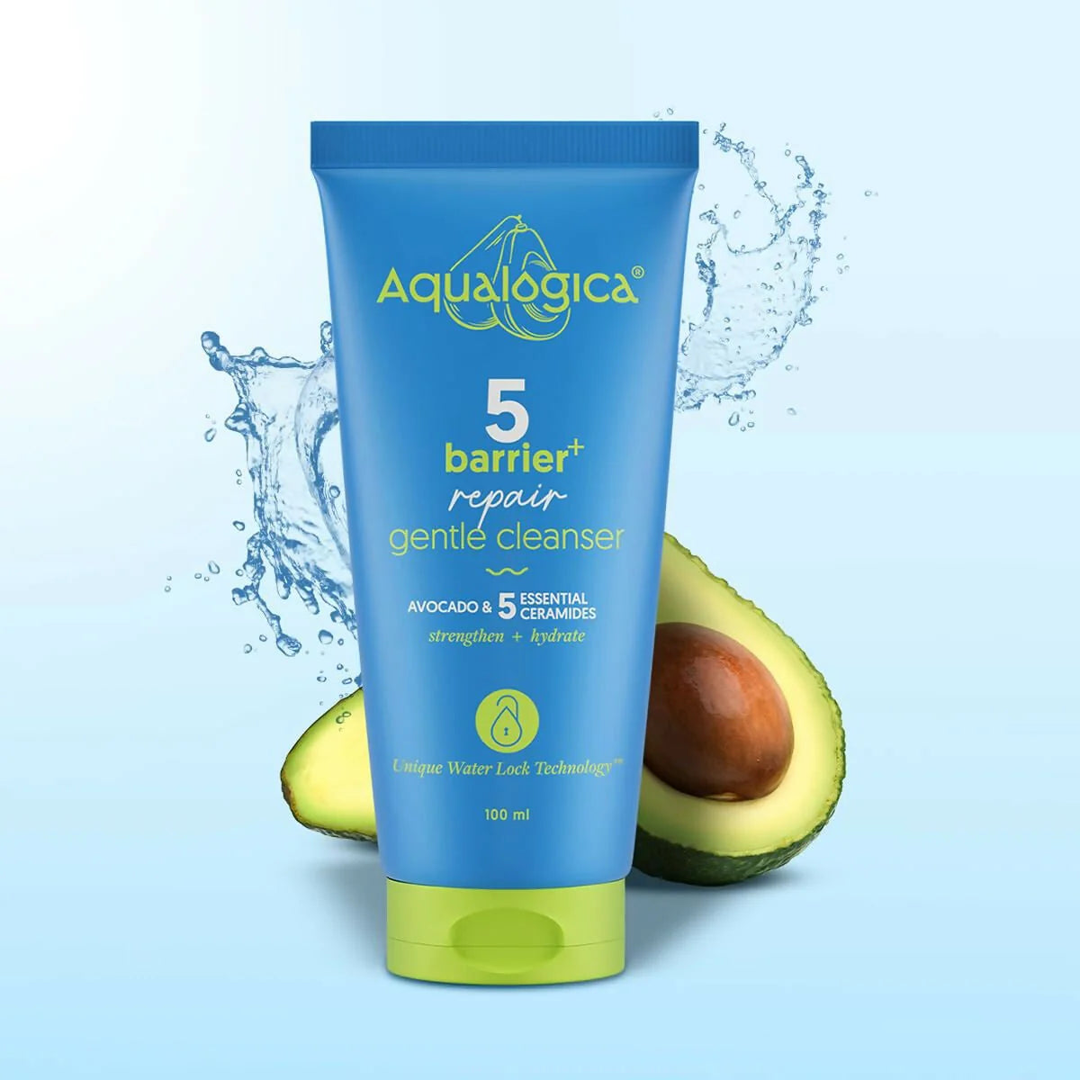 Aqualogica 5 Barrier+ Repair Gentle Cleanser with Avocado & 5 Essential Ceramides - 100 ml