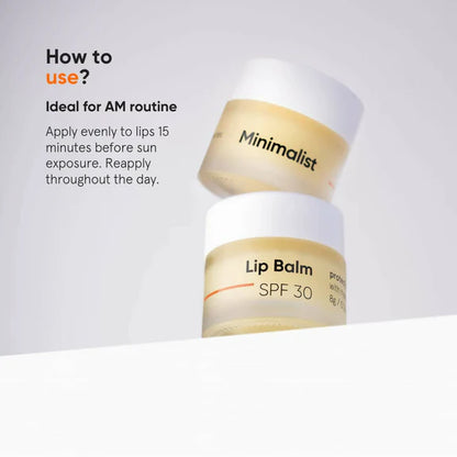 Minimalist SPF 30 Lip Balm For Protection & Nourishment - 8 gm
