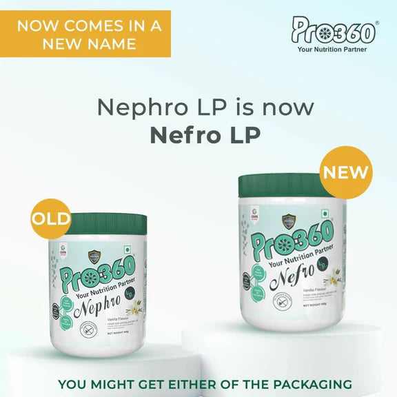 Pro360 Nefro LP (fka Nephro LP) Non-Dialysis Care Protein Powder - 400 gm