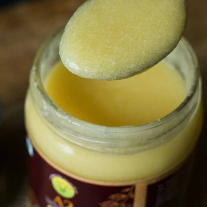 A2 Organics Desi Gir Cow A2 Bilona Ghee | Cultured Ghee | Vedic Bilona Method Ghee - 500 ml