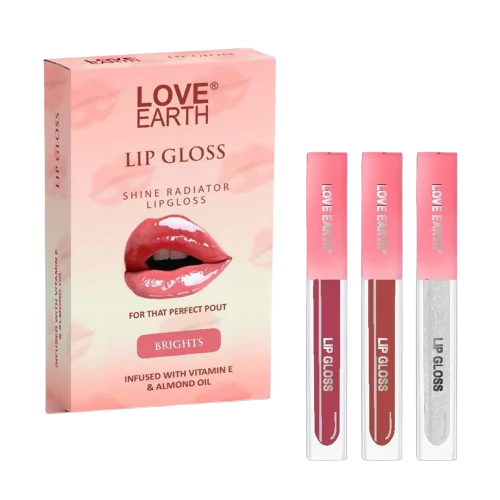 Love Earth Liquid Lip Gloss - Brights - combo