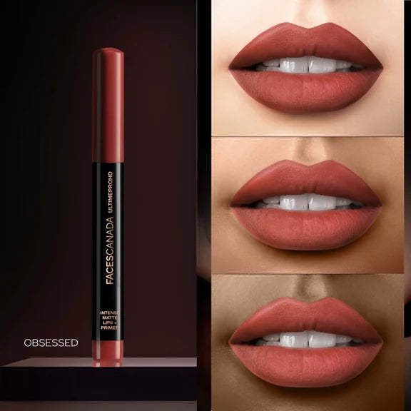 Faces Canada Ultime Pro HD Intense Matte Lips + Primer - Obsessed 15 - 1.4 gm
