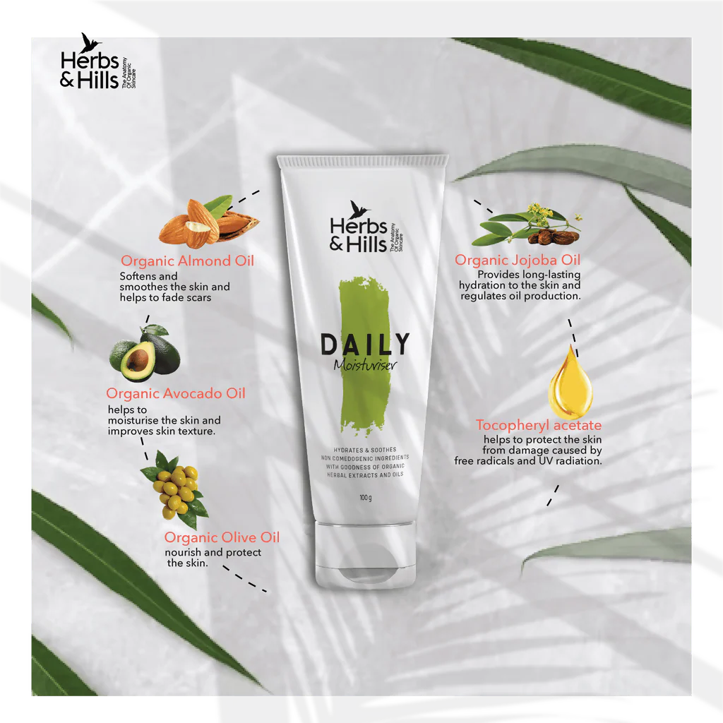 Herbs & Hills Daily Moisturiser - 100 gm