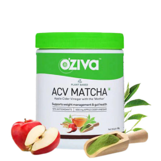 OZiva Plant Based ACV Matcha -50 gm