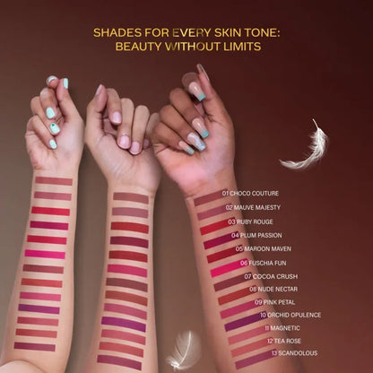 Faces Canada Comfy Matte Wow Liquid Lipstick - Plum Passion 04 - 3.8 ml