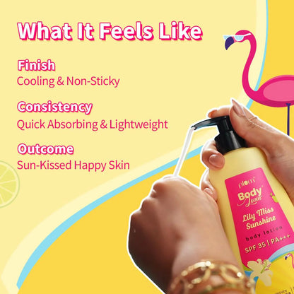 Plum BodyLovin' Lily Miss Sunshine Body Lotion With SPF 35 PA+++ - 200 ml