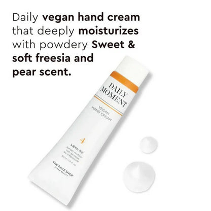 Face Shop Non-Greasy Vegan Hand Cream - Sunset Rooftop With Hyaluronic Acid - 30 ml