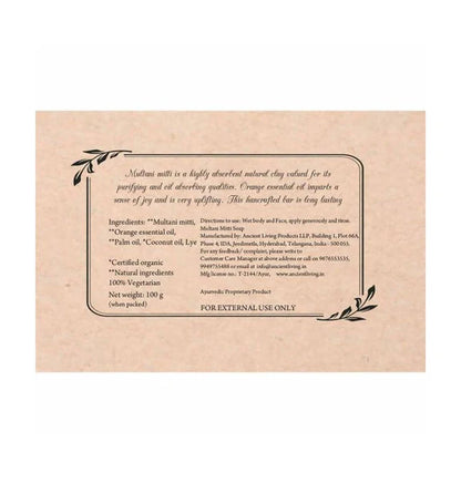 Ancient Living Multani Mitti Handmade Soap - 100 gm