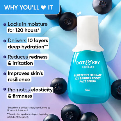 Dot & Key Blueberry Hydrate 12% Barrier Boost Face Serum - 20 ml