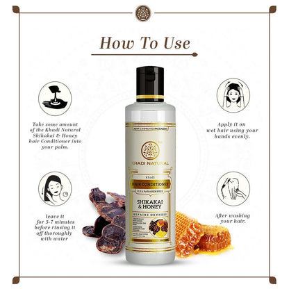Khadi Natural Shikakai & Honey Hair Conditioner - 210 ml