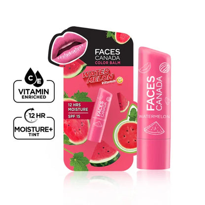 Faces Canada Vitamin C Lip Balm - Watermelon - 4.8 gm