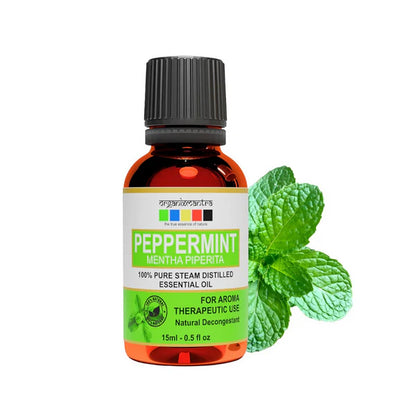 Organix Mantra Peppermint Oil for Hair - 100% Natural Peppermint Essential Oil - 15 ml