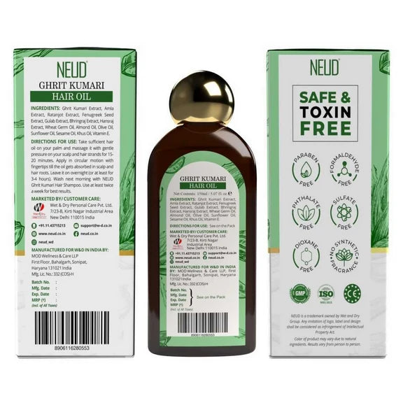 Neud Xpose Yourself Premium Ghrit Kumari Hair Oil - 150 ml
