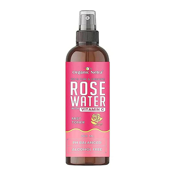 Organic Netra Rose Water with Vitamin C - 200 ml