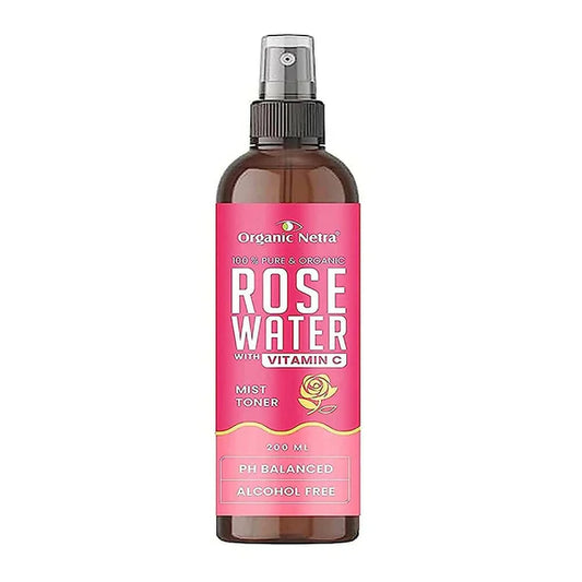 Organic Netra Rose Water with Vitamin C - 200 ml