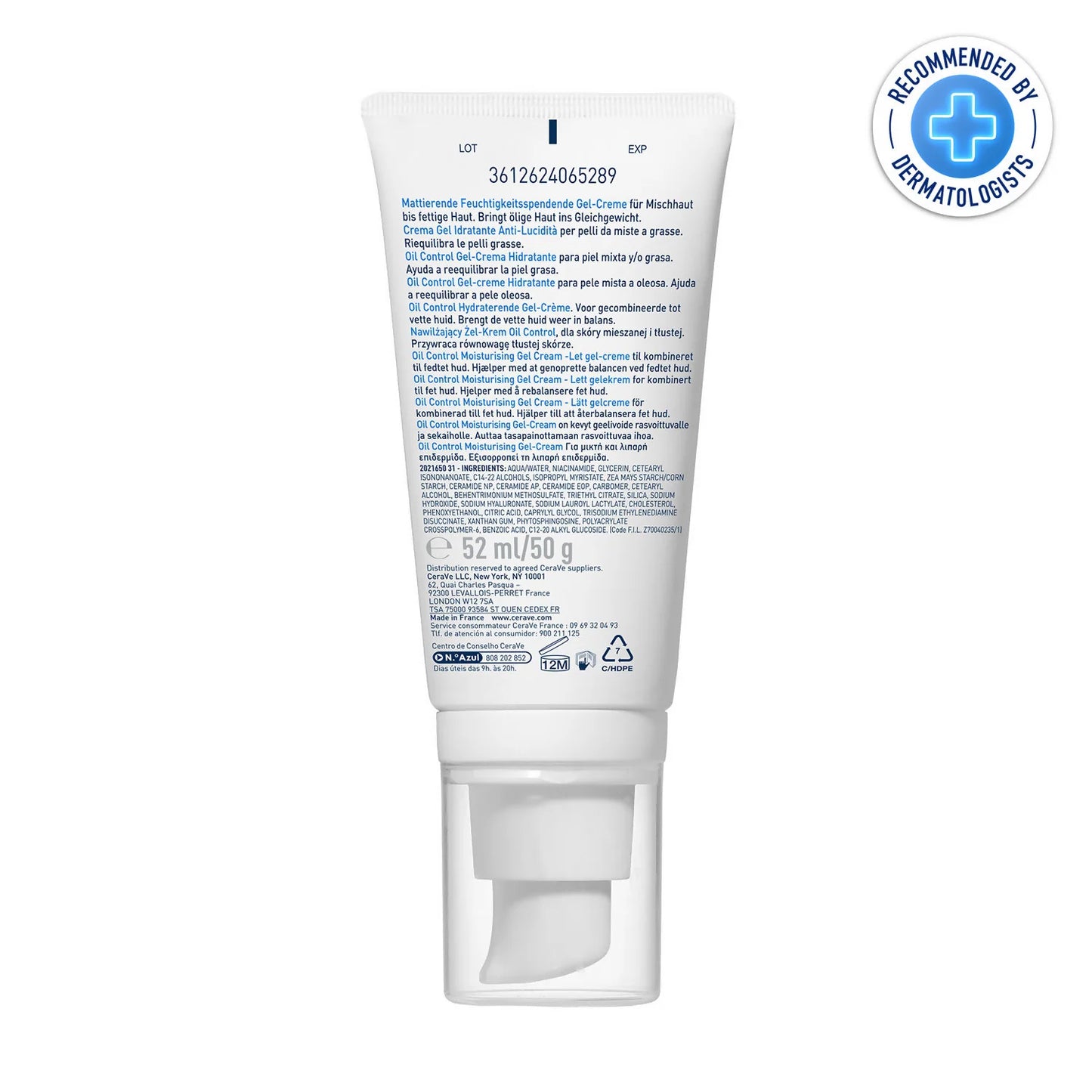 CeraVe Oil Control Gel-Cream Lightweight Moisturizer - 52 ml