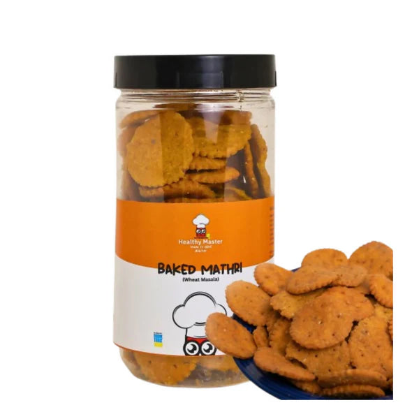 Healthy Master Baked Wheat Masala Mathri Diabetic Friendly Snacks - 250 gm