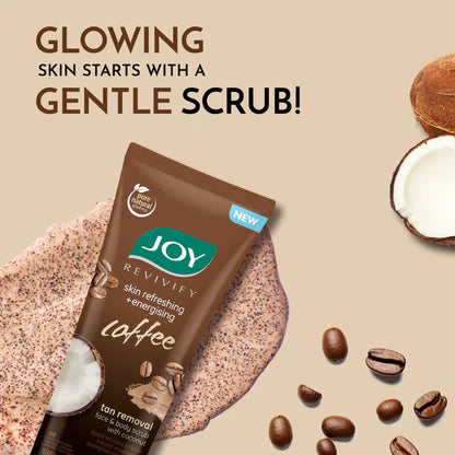 Joy Anti Pollution Exfoliating Coffee Face & Body Scrub - 200 gm