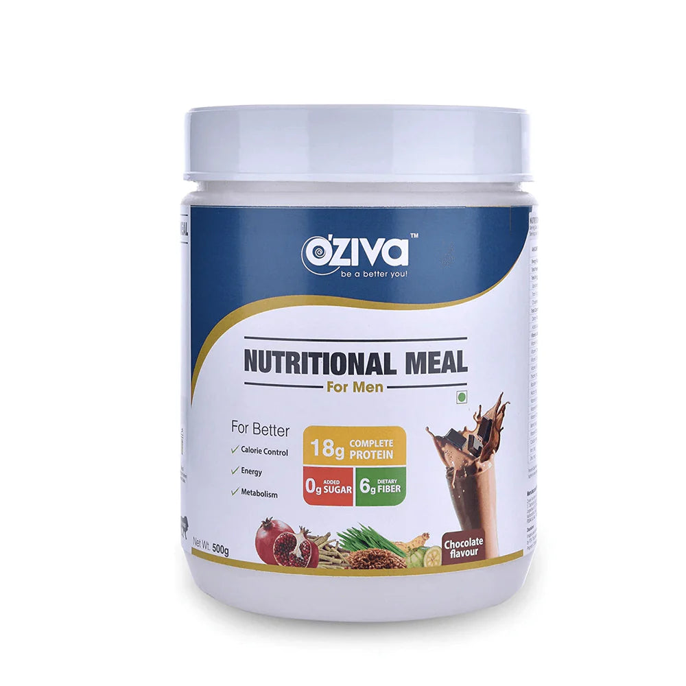 OZiva Nutritional Meal For Men -16 Servings- 500 gm