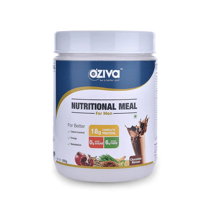 OZiva Nutritional Meal For Men -16 Servings- 500 gm