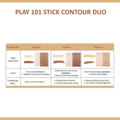 Etude House Play 101 Stick Contour Duo - 2 Intense - 5.8 gm