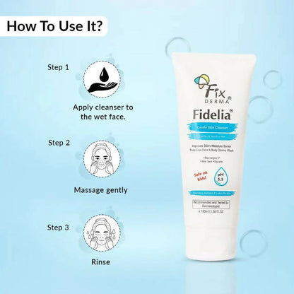 Fixderma Fidelia Gentle Skin Cleanser For Dry & Sensitive Skin