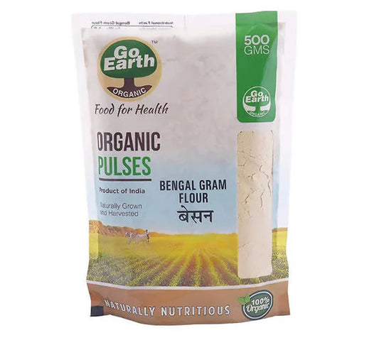 Go Earth Organic Bengal Gram Flour - 500 gm
