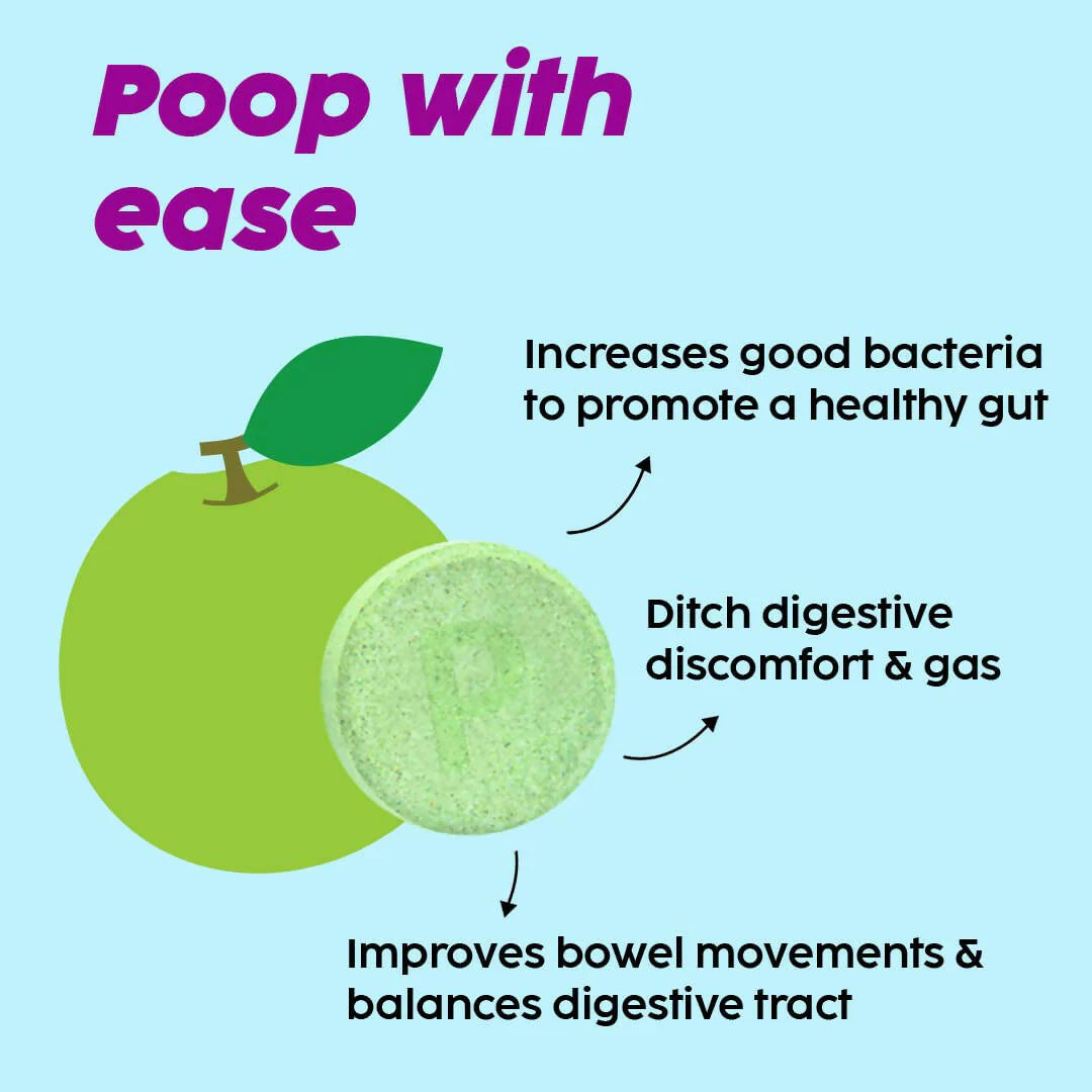 PLIX The Plant Fix Happy Tummy Pre+Probiotic Effervescent Tablets