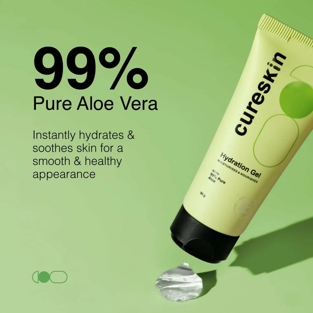 Cureskin Hydration Gel 99% Pure Aloevera - 50 gm