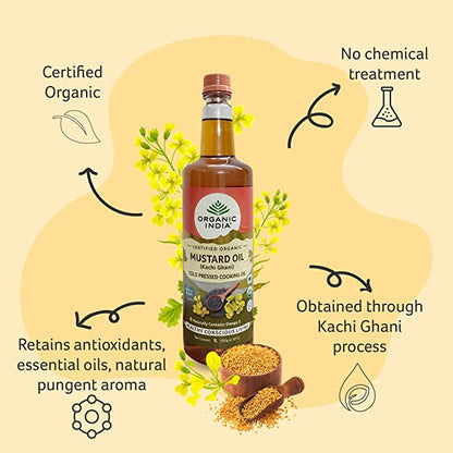 Organic India Mustard Oil-1000 ml