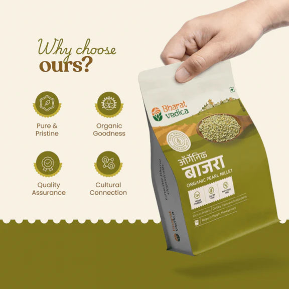 Bharat Vedica Organic Pearl Millet - Organic Bajra