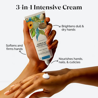 LuxaDerme Hand & Nail Rescue Cream With Shea Butter & Niacinamide - 50 ml