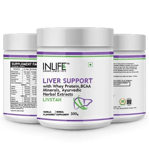 Inlife Liver Support Protein Powder Vanilla Flavour - 300 gm
