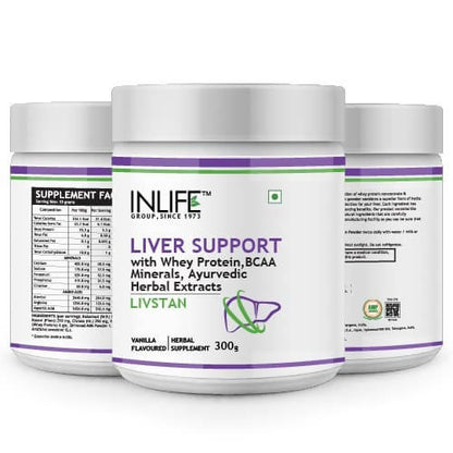 Inlife Liver Support Protein Powder Vanilla Flavour - 300 gm