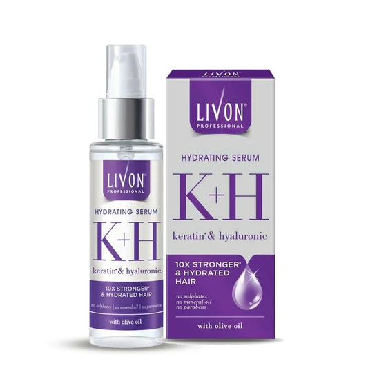 Livon Professional Hydrating Serum With Keratin, Hyaluronic & Olive Oil - 100 ml