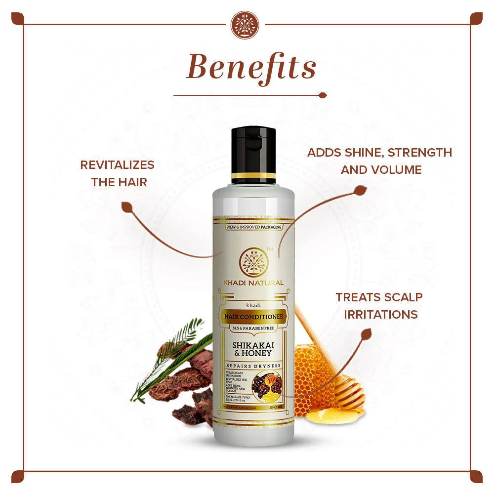 Khadi Natural Shikakai & Honey Hair Conditioner - 210 ml
